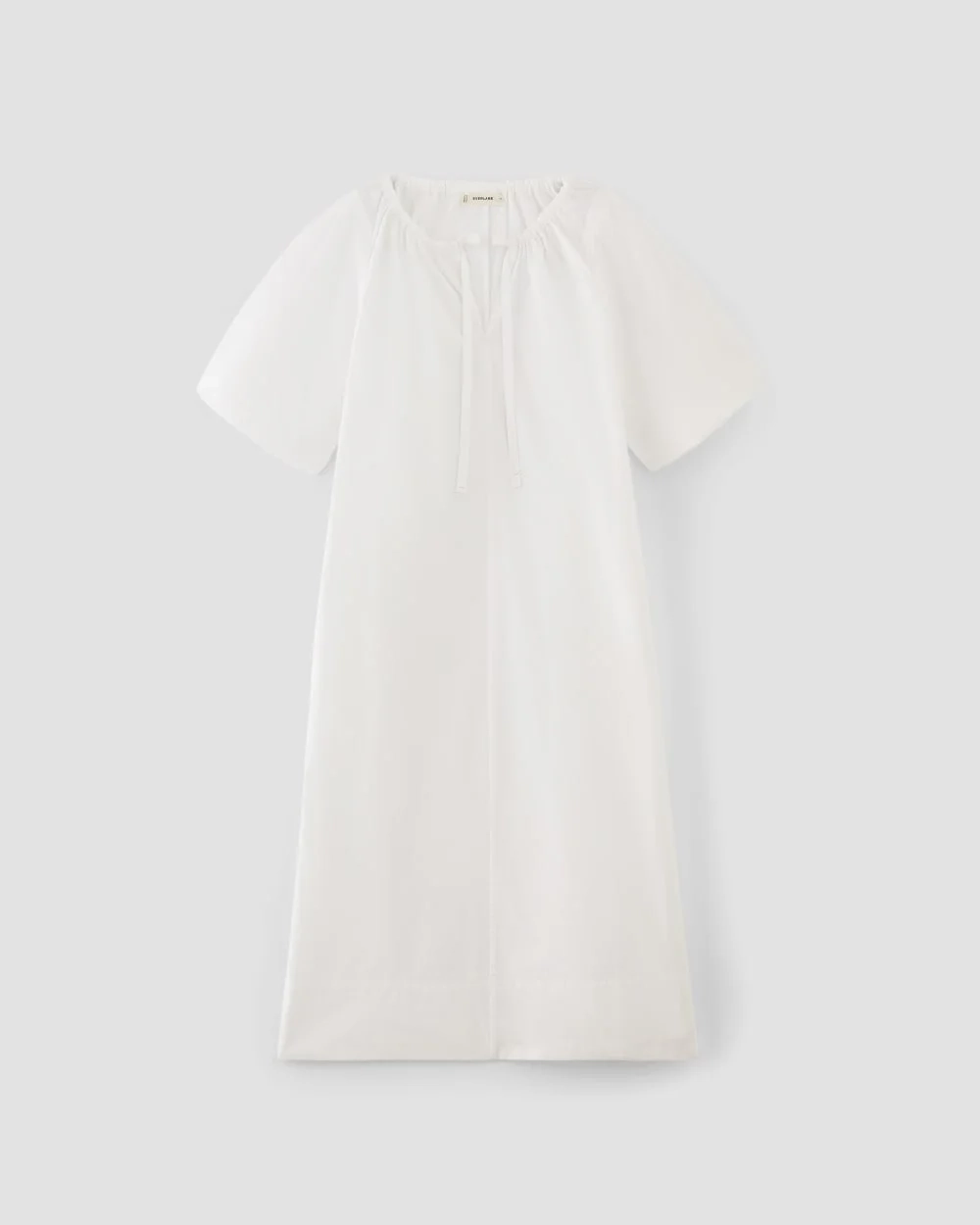 The Supima® Puff-Sleeve Dress | White (2)