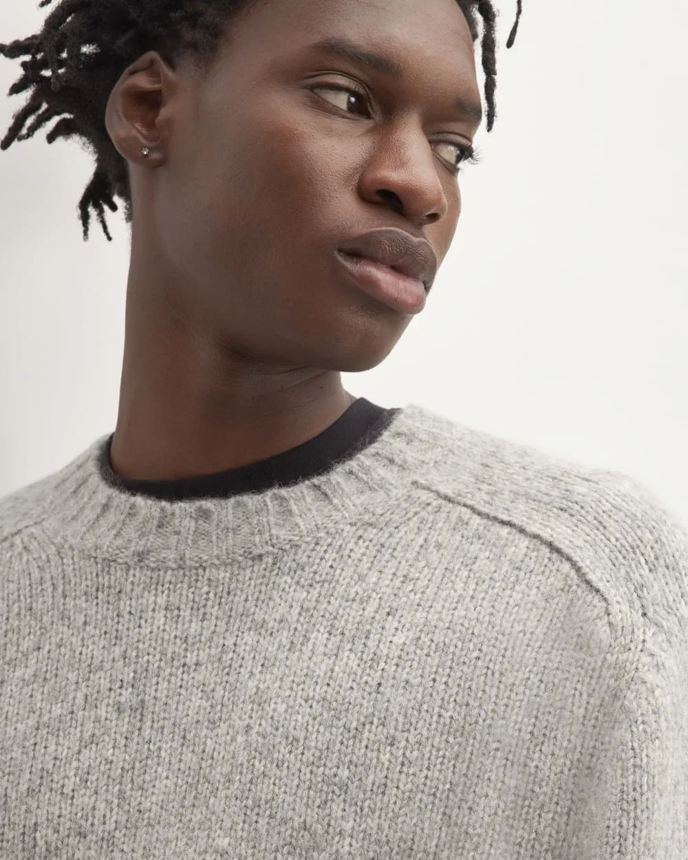 The Cloud Crewneck Sweater |  Heathered Grey (2)