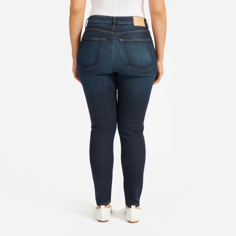 The Curvy Authentic Stretch High-Rise Skinny Jean | Dark Blue Wash | 28.5" Insea (2)