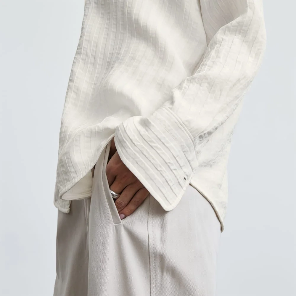 The City Stripe Shirt | Bone (2)