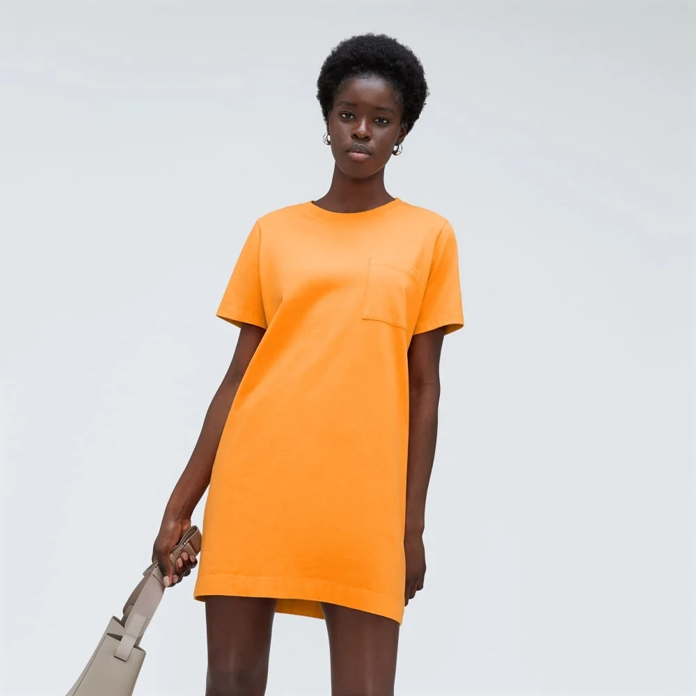 The Organic Cotton Weekend Tee Dress | Turmeric (3)