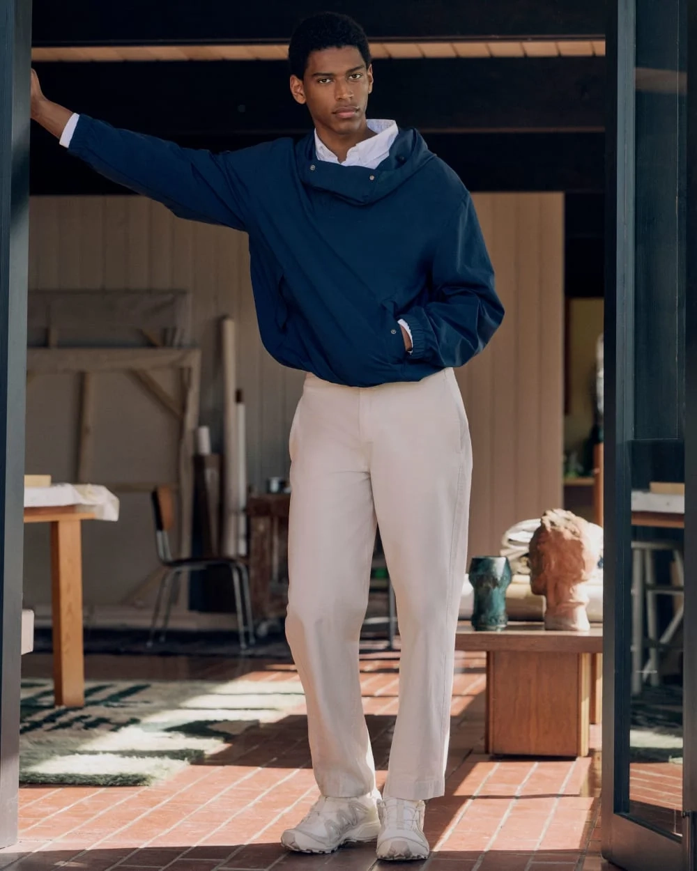 Re:Cycled Nylon Windbreaker | Deep Navy (2)