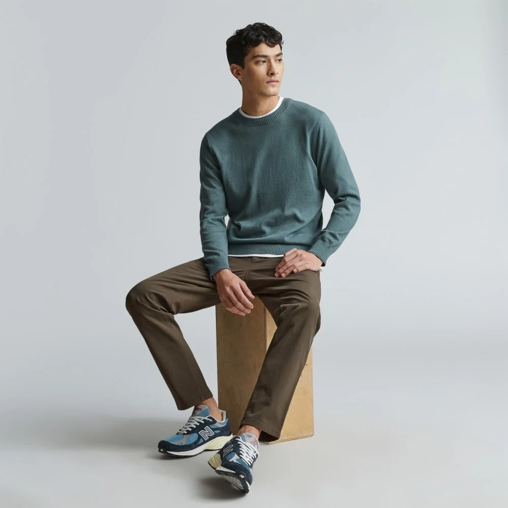 The No-Sweat Sweater | Uniform | Green Balsam (2)