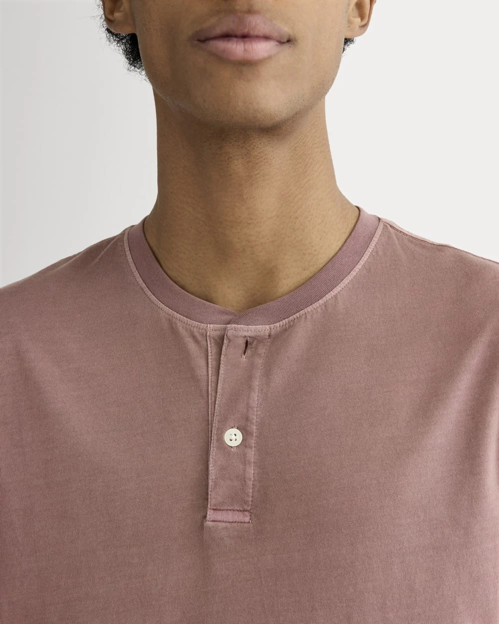 The Essential Organic Garment-Dyed Henley | Brown Garment Dye (2)