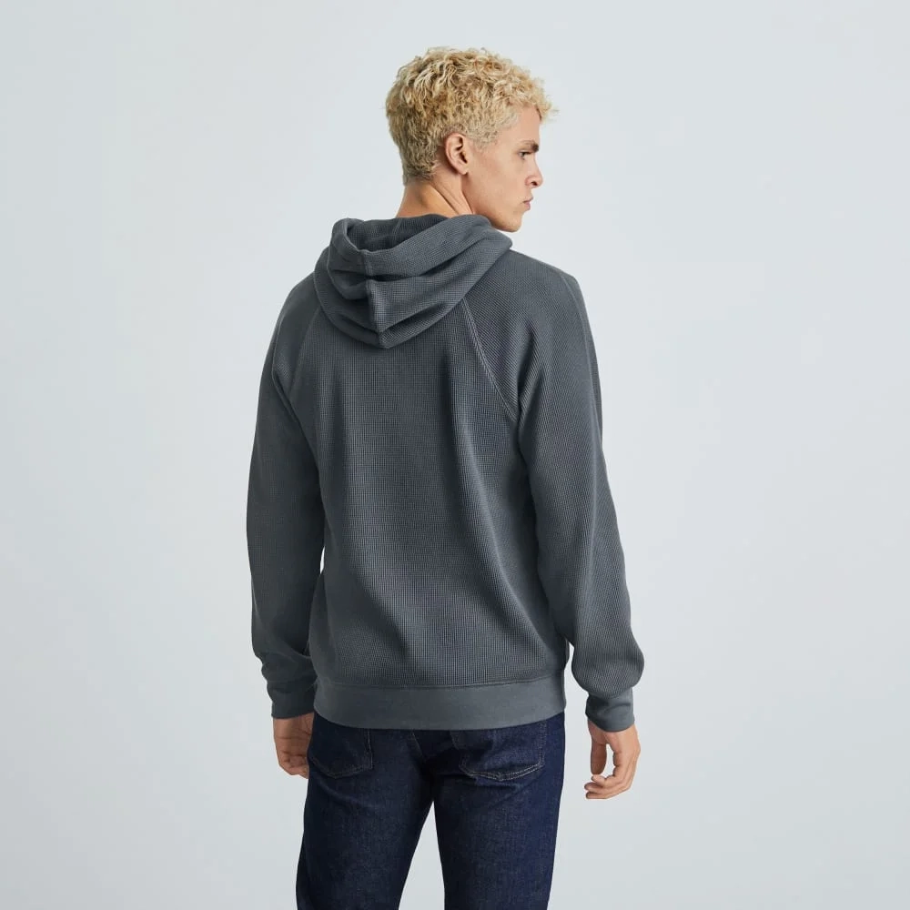 The Waffle-Knit Hoodie | Slate (2)