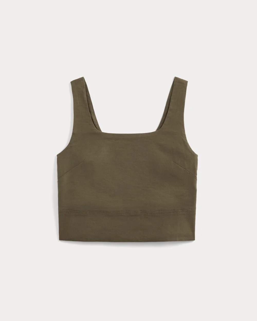 Square Tank in Stretch Linen | Beech (2)