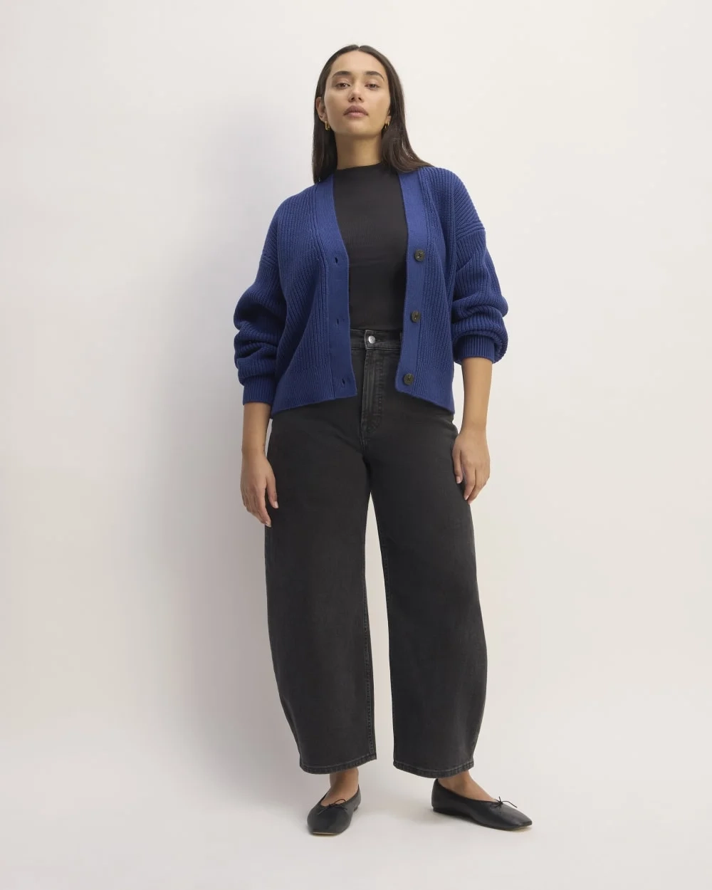 The Boxy Cardigan in Everyday Cotton | Bellwether Blue (2)
