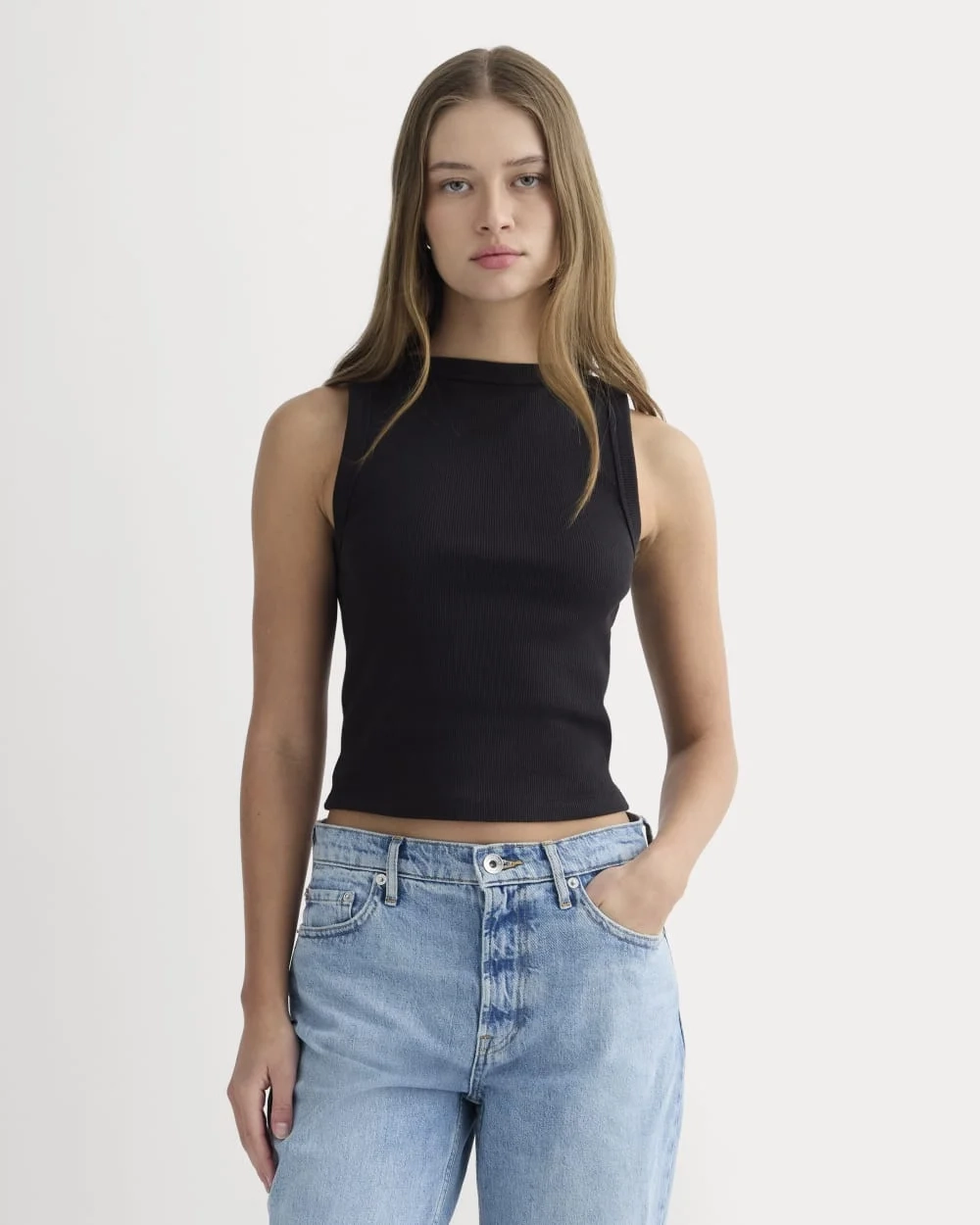 The Selfie Boatneck Tank | Black