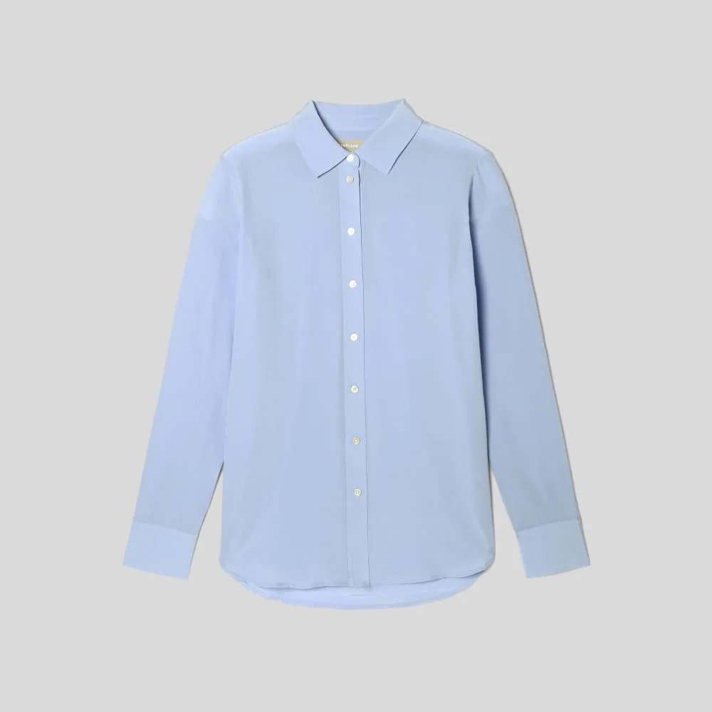 The Must-Have Shirt in Washable Silk | Periwinkle (2)