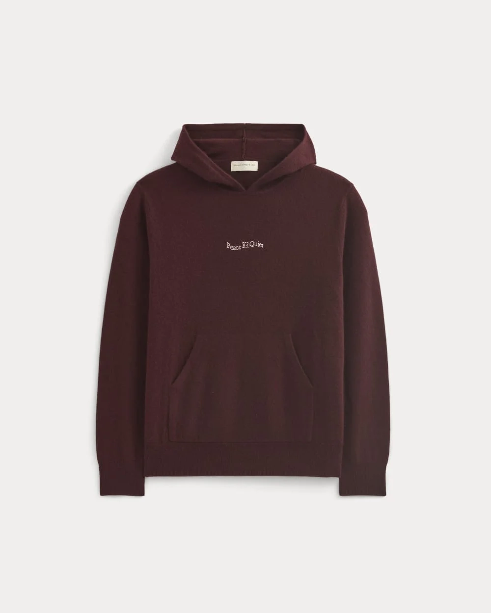 Everlane x Peace & Quiet Cashmere Hoodie | Wine (2)