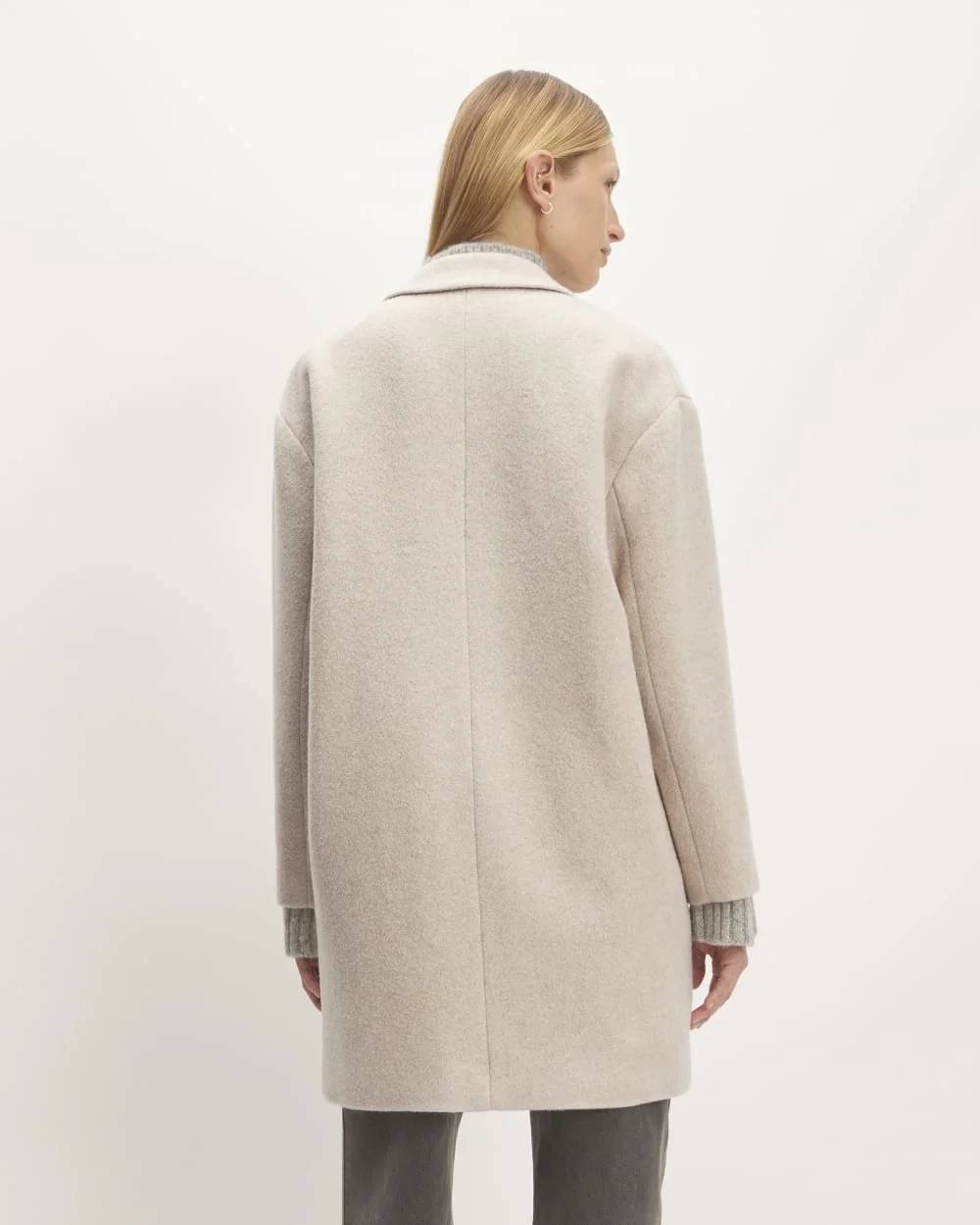 The Italian ReWool® Cocoon Coat | Oat (2)