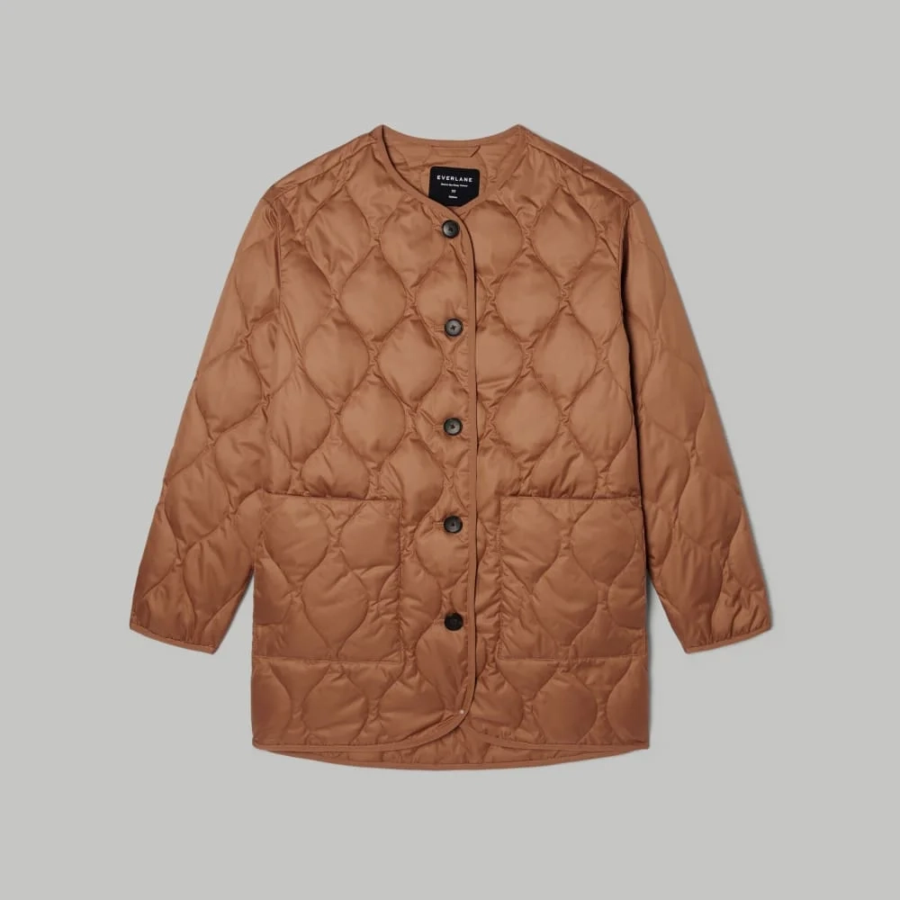 The Quilted Liner | Tawny Brown (2)