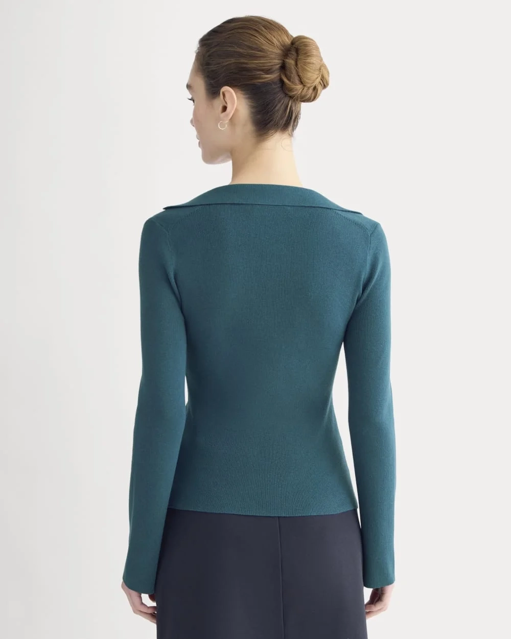 Knit Scoop-Neck Top | Reflecting Pond (2)