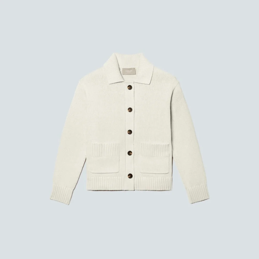 The Cotton Chore Sweater Jacket | Canvas (2)