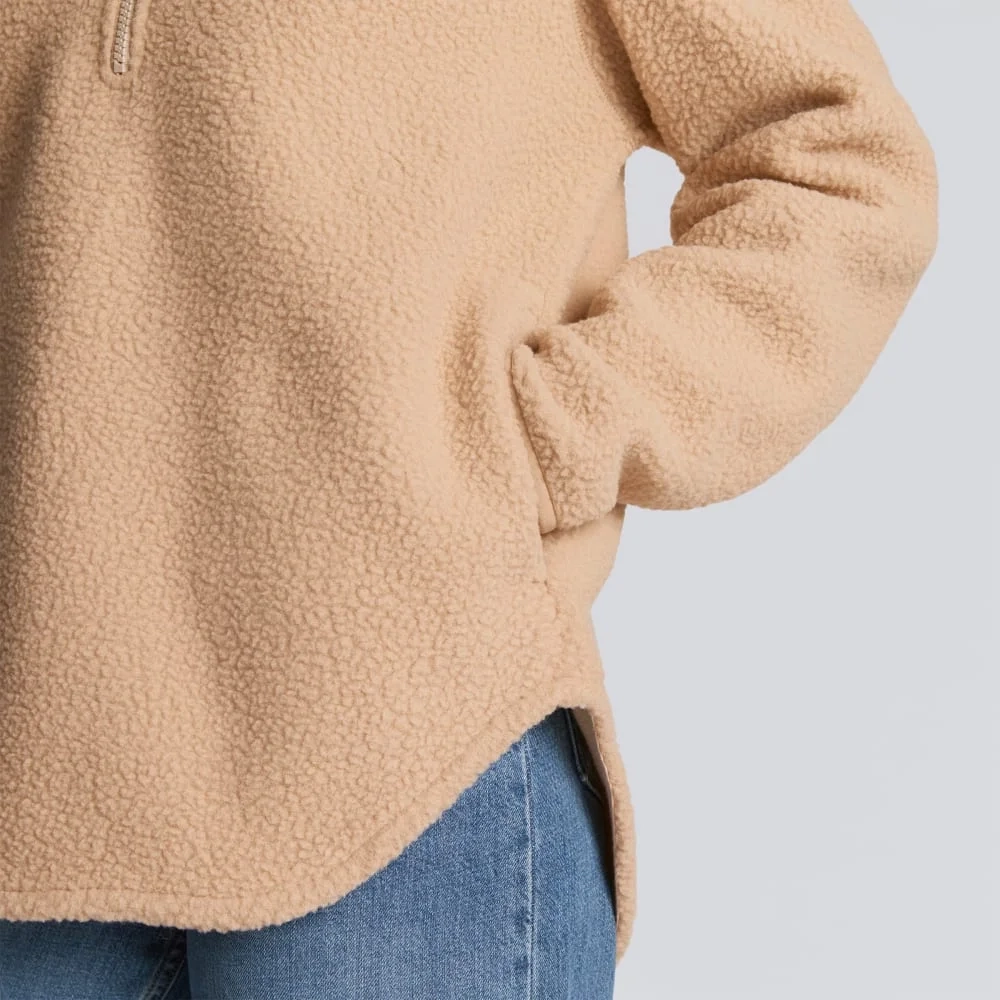 The ReNew Fleece Half-Zip | Tan (2)