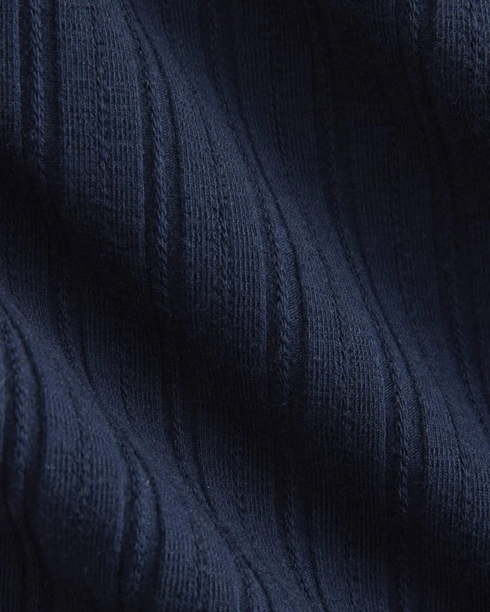 Cardigan in Pointelle | Deep Navy (2)