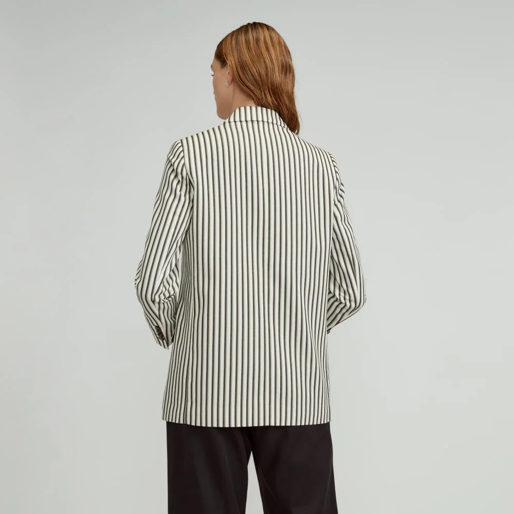 The Oversized Blazer in Buttersmooth | Ombre Stripe (2)