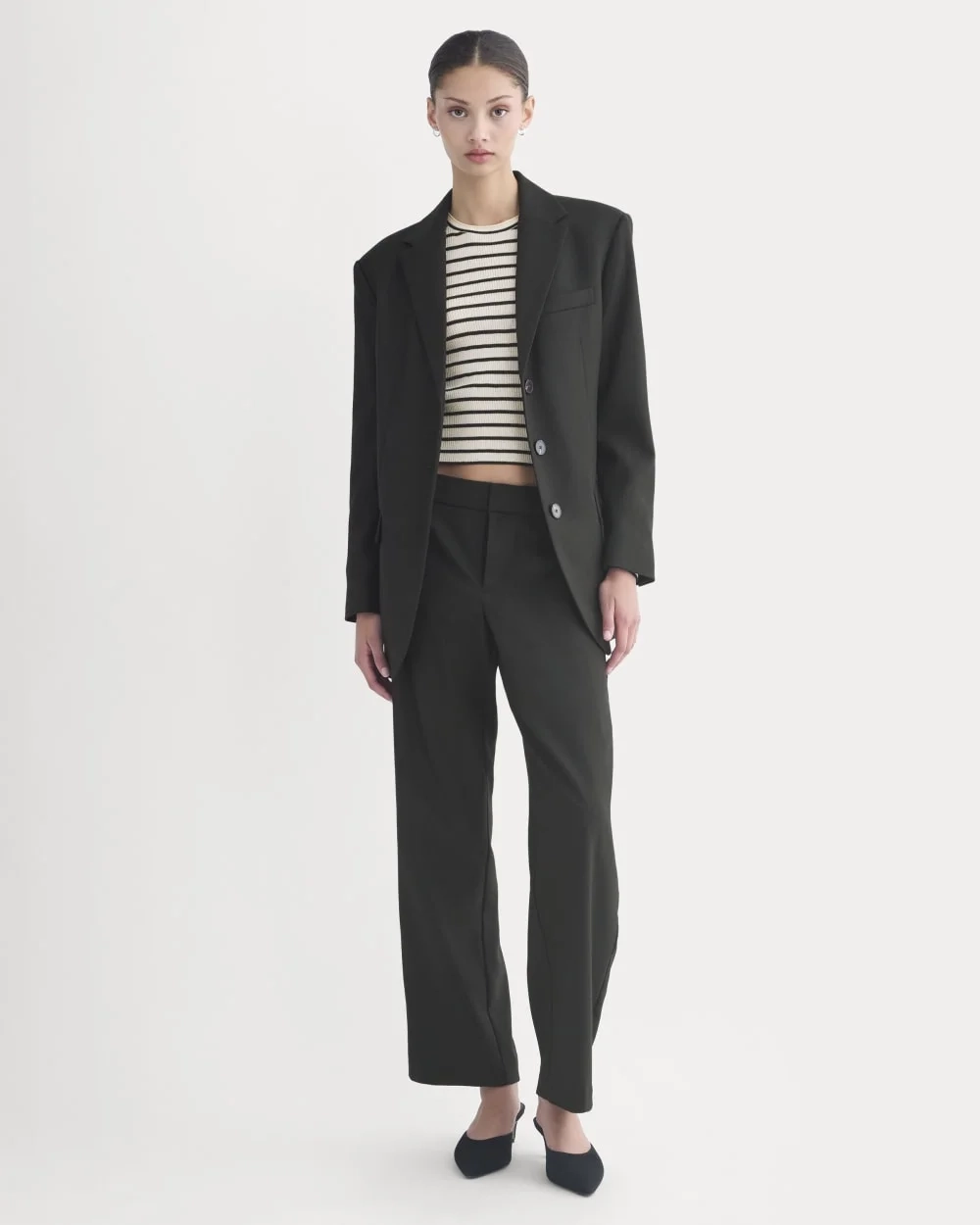 Straight-Leg Trouser in Tailor Twill | Black