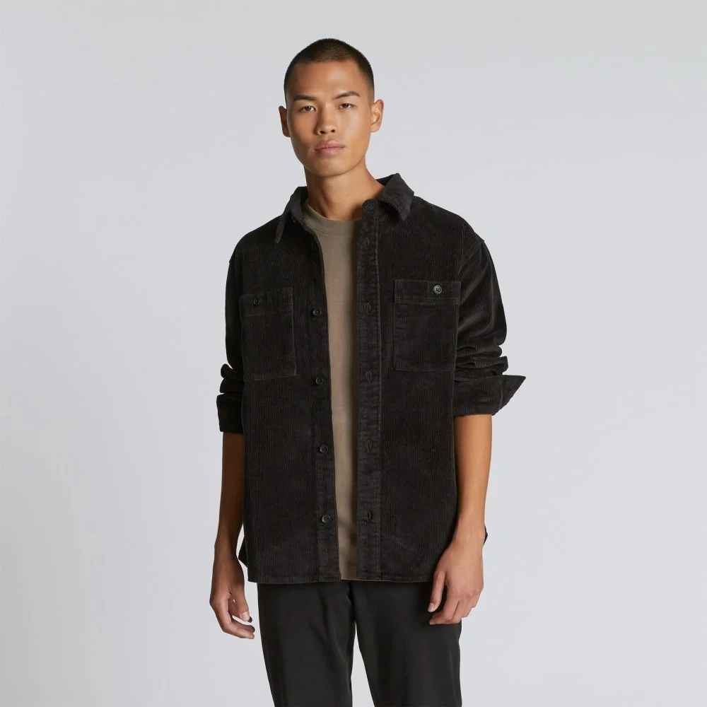 The Corduroy Everyone Overshirt | Black