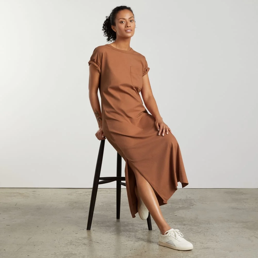 The Organic Weekend Maxi Dress | Tawny Brown (2)