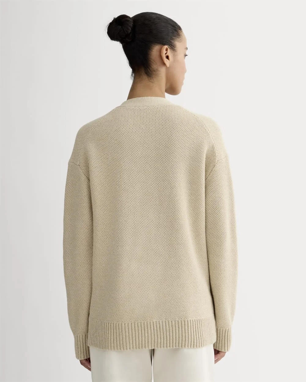 The Cotton Honeycomb Cardigan | Mojave Desert / Natural (2)