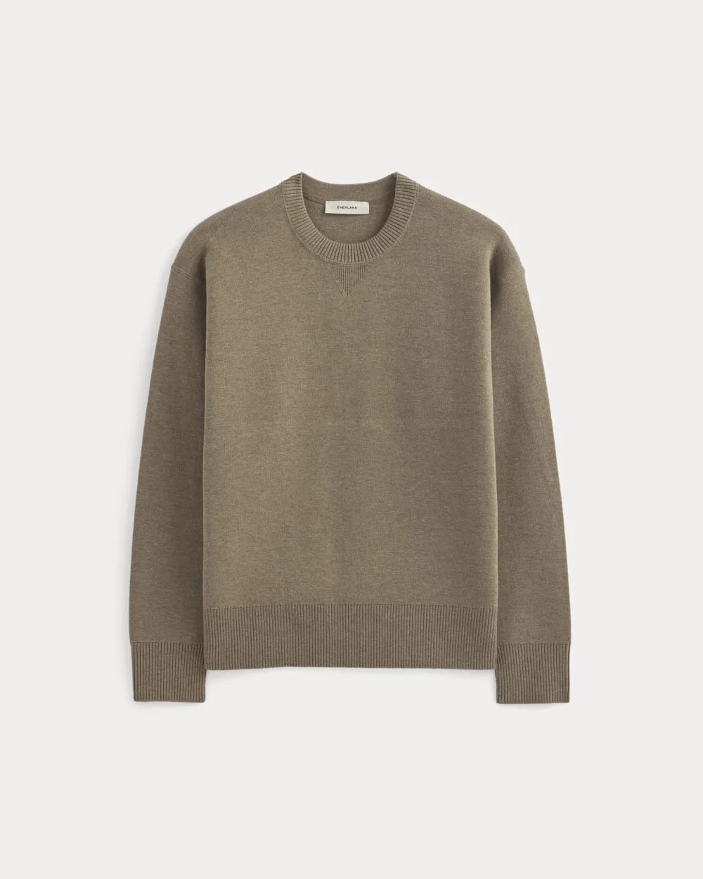 Luxe Merino Double-Knit Sweater | Taupe Melange (2)