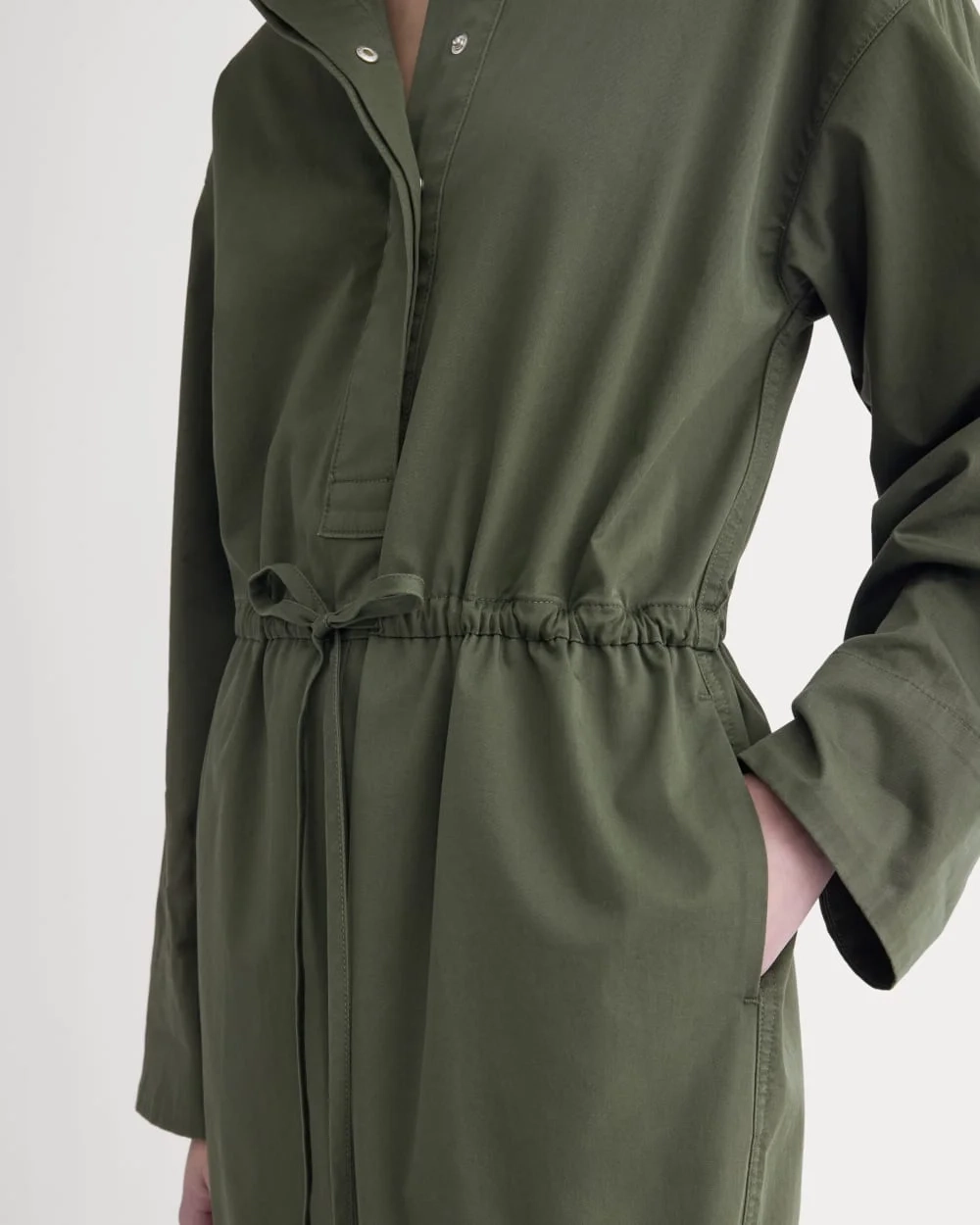The Utility Drawstring Jumpsuit | Dark Forest (2)