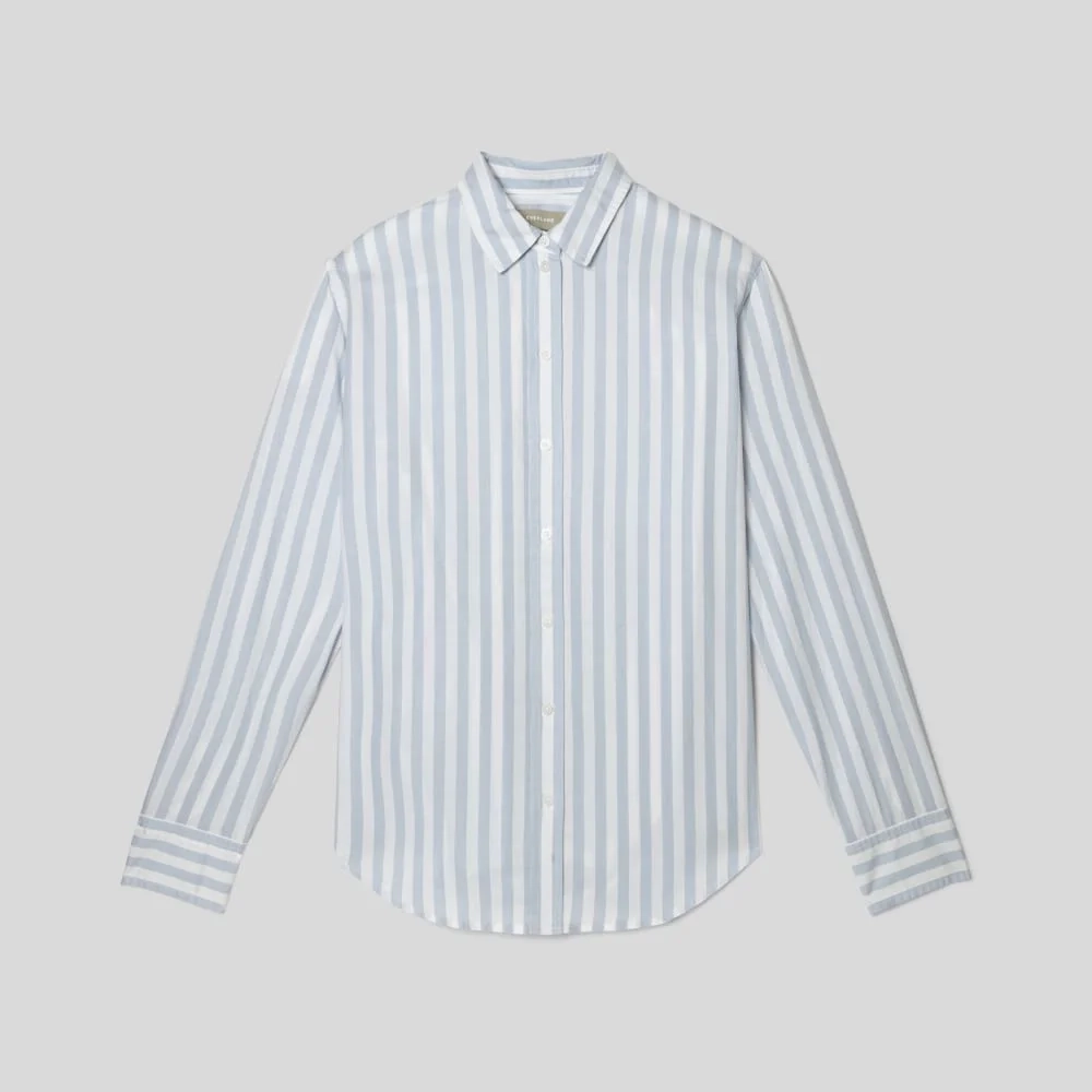 The Must-Have Shirt in Silky Cotton | Periwinkle / White (4)