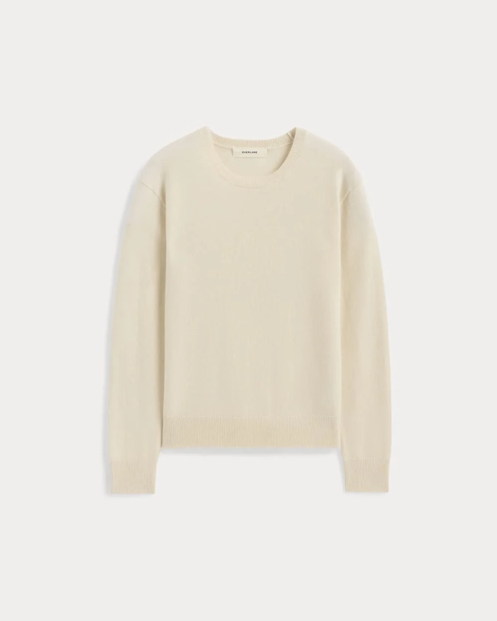 The Classic Crew in Cashmere | Bone (2)