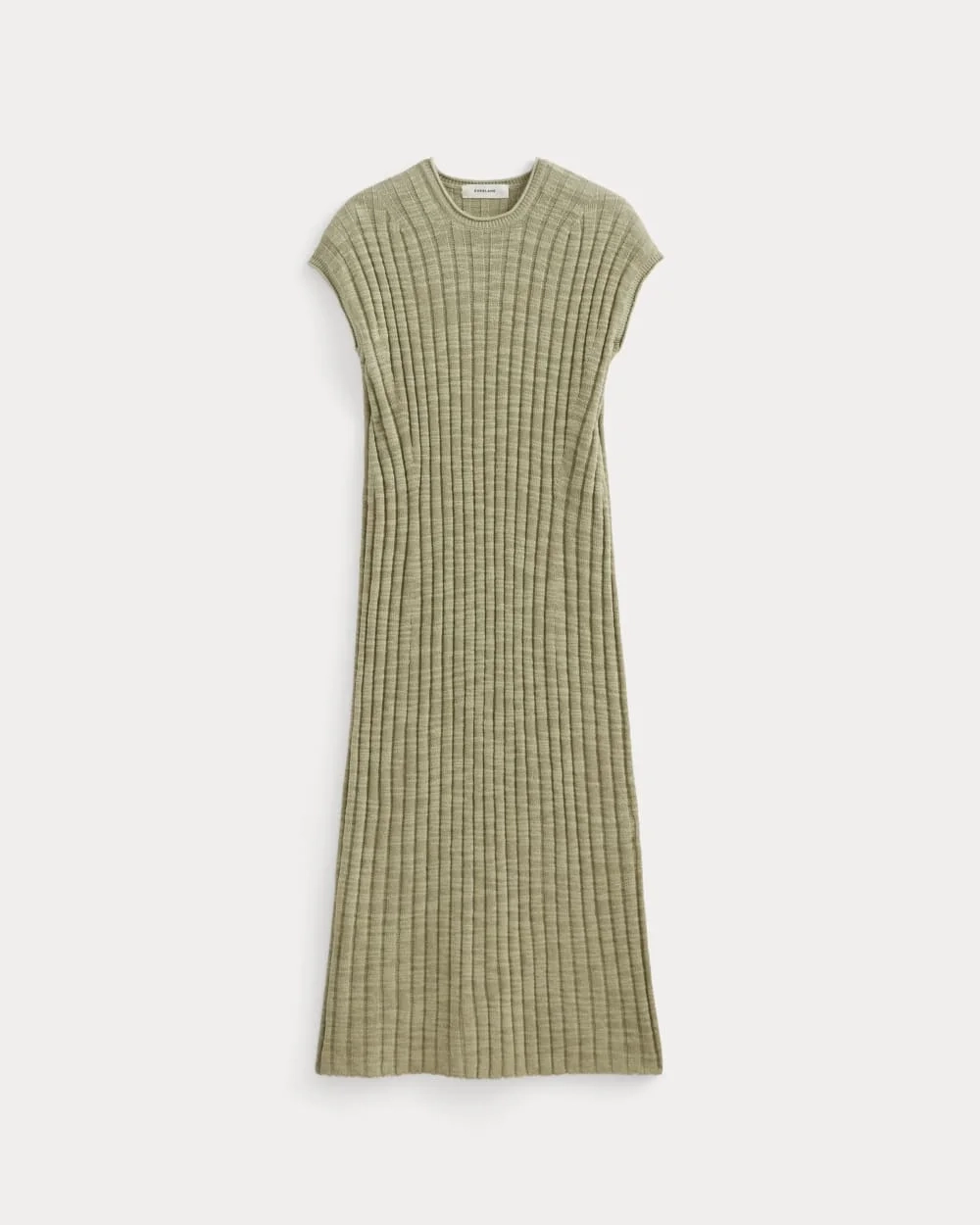 The Column Dress in Cotton Linen | Eucalyptus (2)