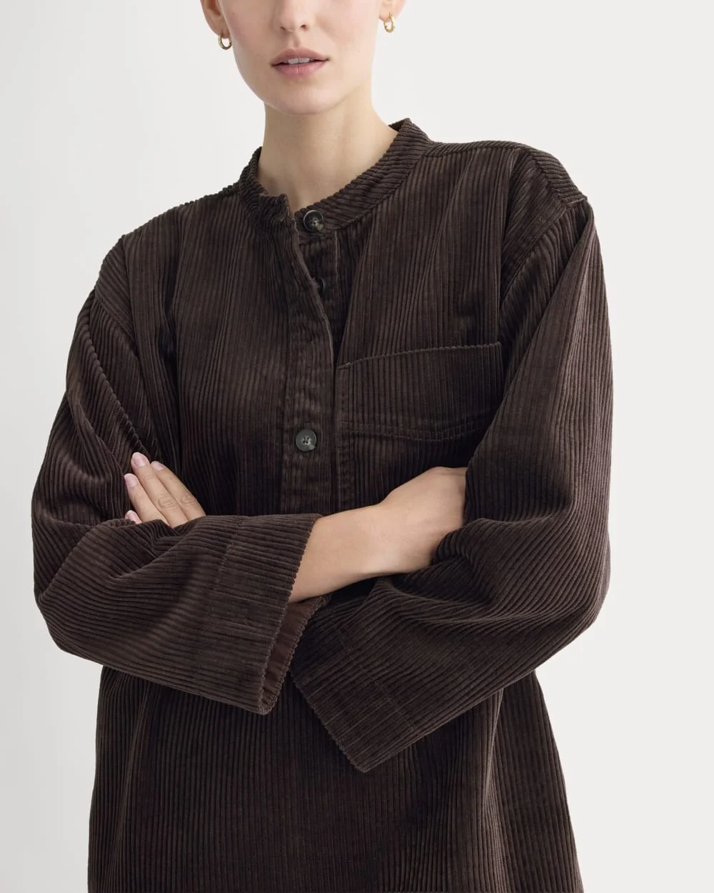 The Corduroy Mini Dress | Dark Chocolate (2)