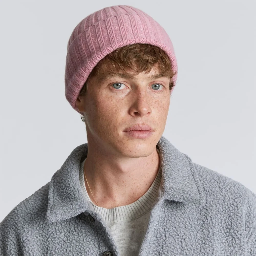 The Cashmere Beanie | Bubblegum (2)