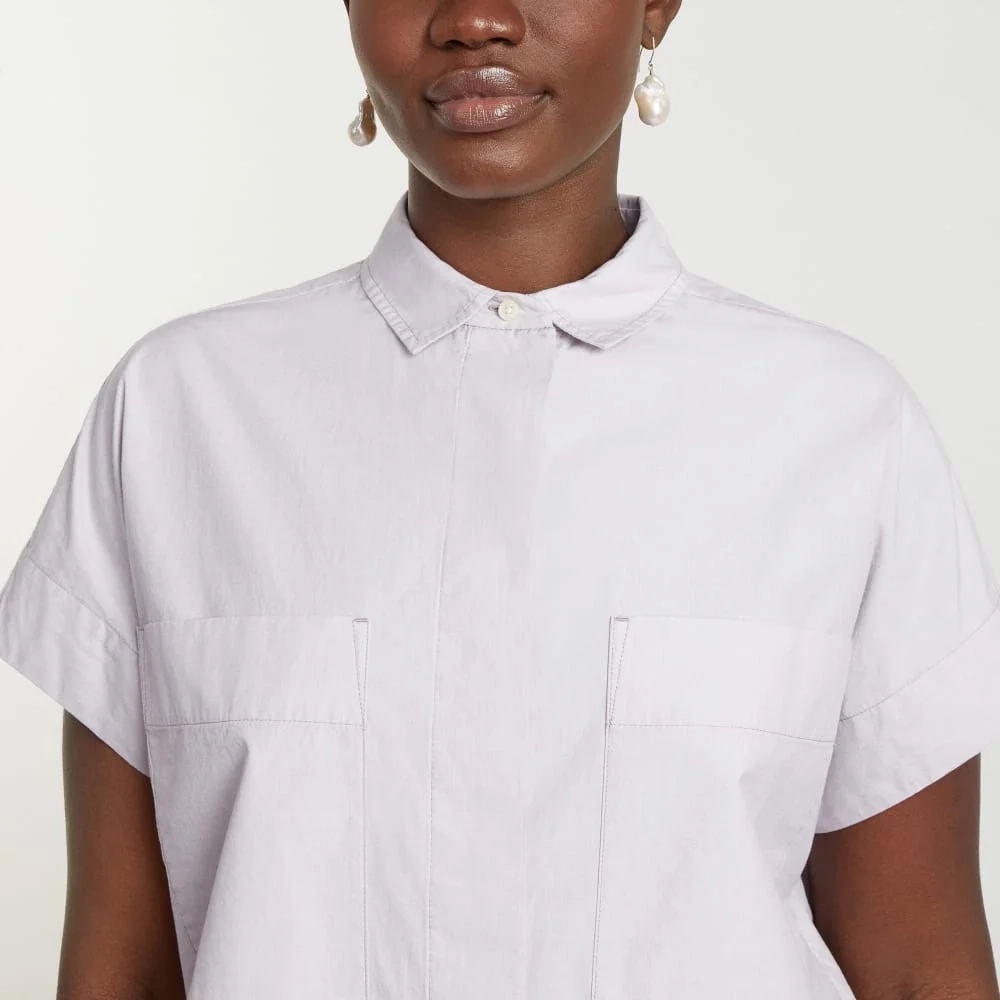 The Short-Sleeve Box Shirt | Dusty Lavender (2)