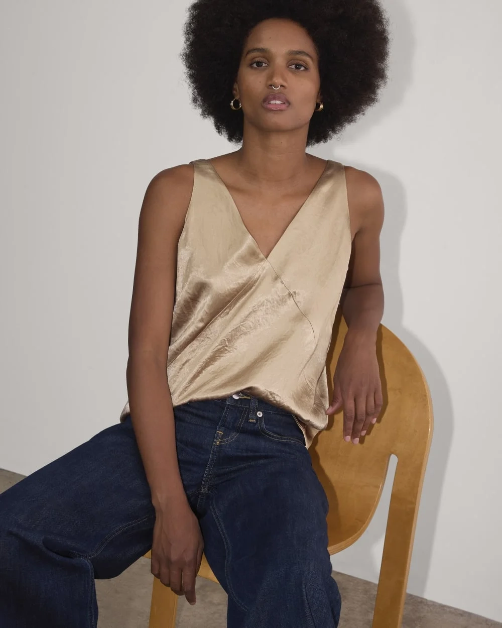 The Satin Tank | Champagne (2)