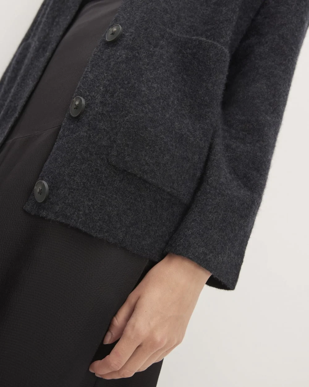 The Cozy-Stretch Relaxed Cardigan | Charcoal (2)