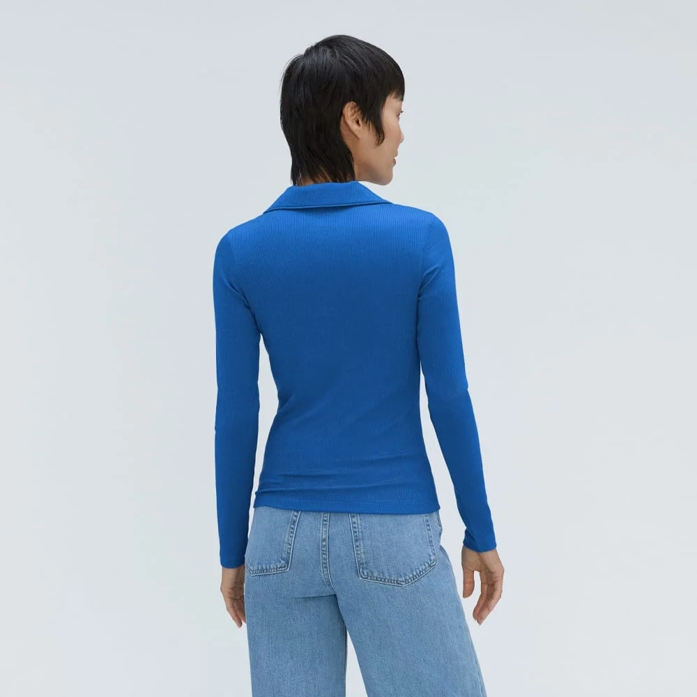 The Super-Soft Zip Polo | Lapis Blue (2)