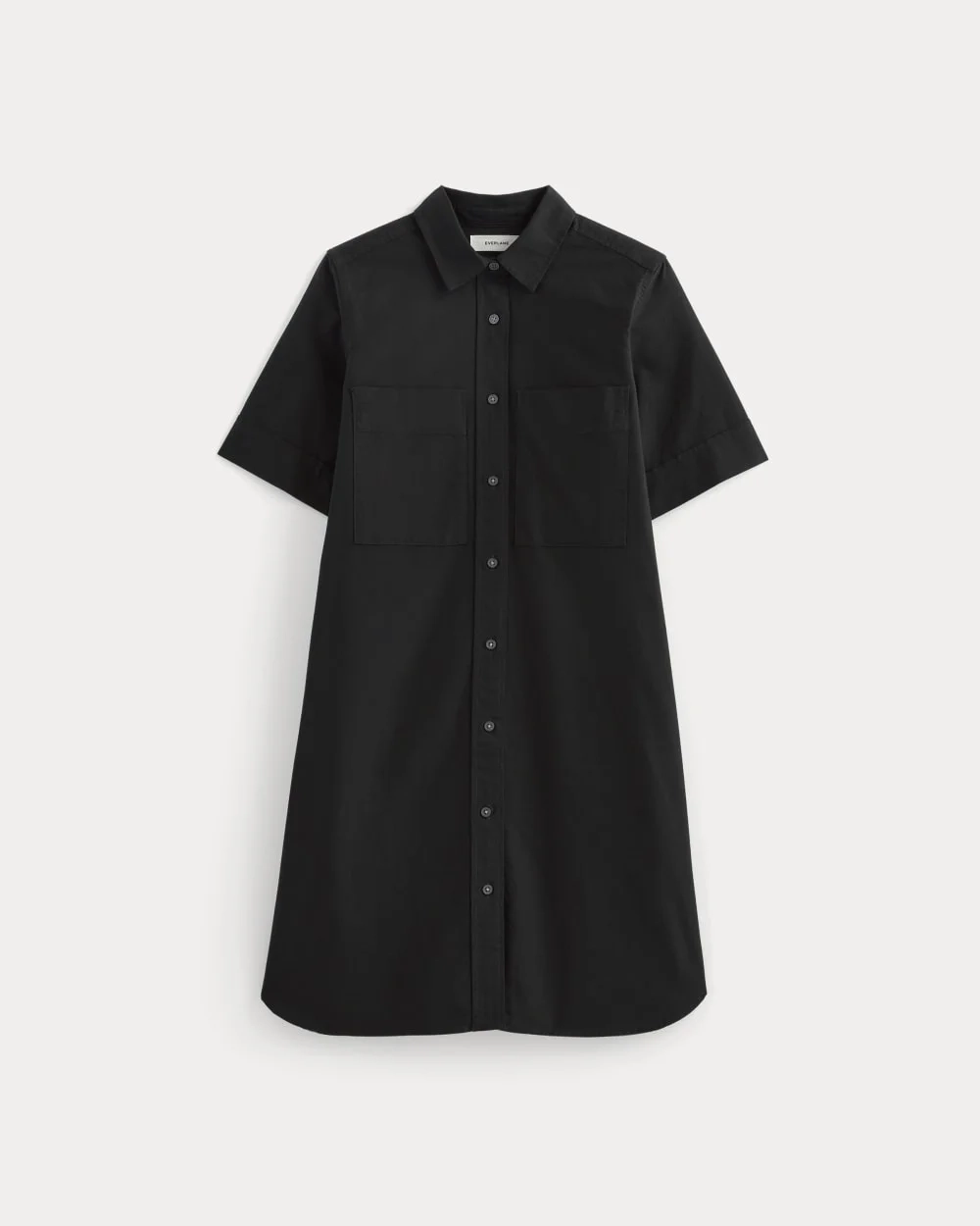 The Oxford Short-Sleeve Shirt Dress | Black (2)