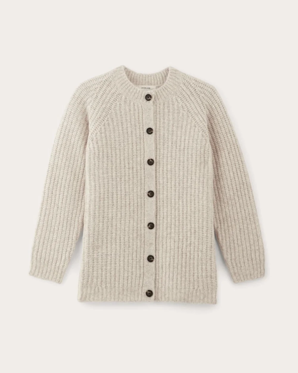 The Fisherman Cardigan in Cloud | Heathered Oat (2)