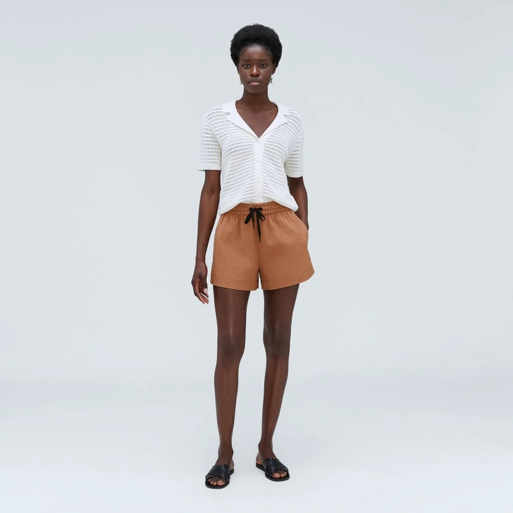 The Seersucker Boxer Short | Tawny Brown (2)