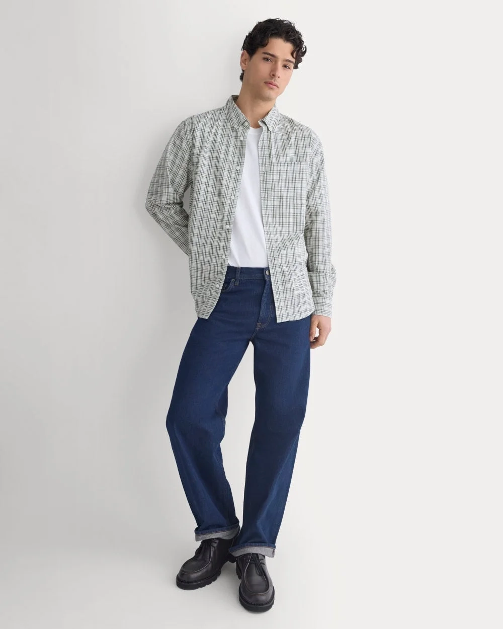 Washed Poplin Shirt | Skywriting/Multi (3)