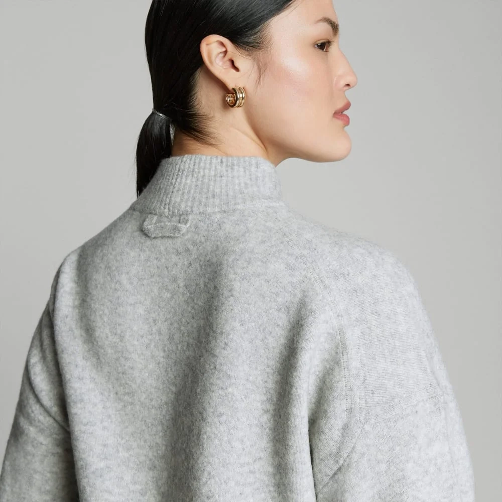 The Cozy-Stretch Pullover |  Heathered Grey (2)