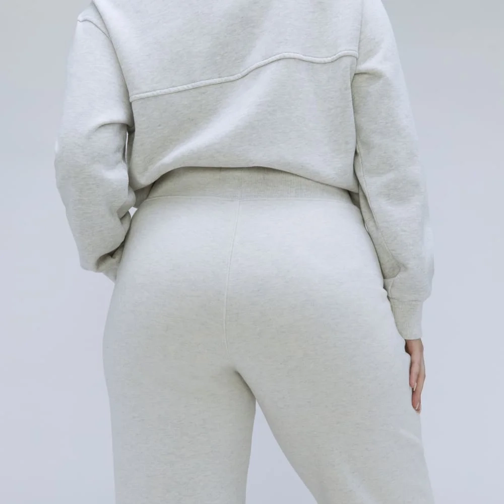 The Track High-Waist Pant | Light Heather Grey (2)