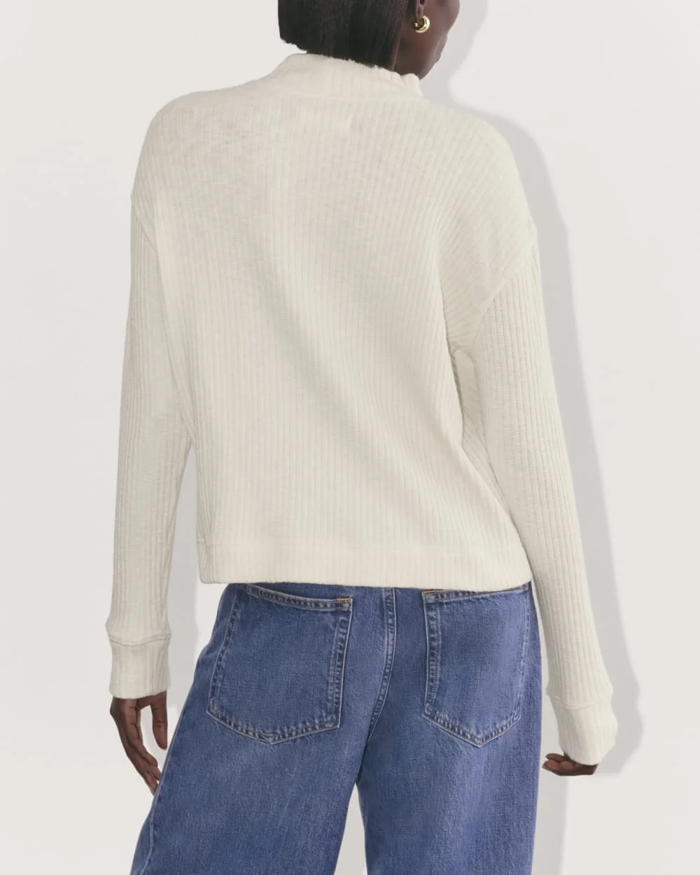 The Cozy Rib Funnel-Neck | Bone (2)