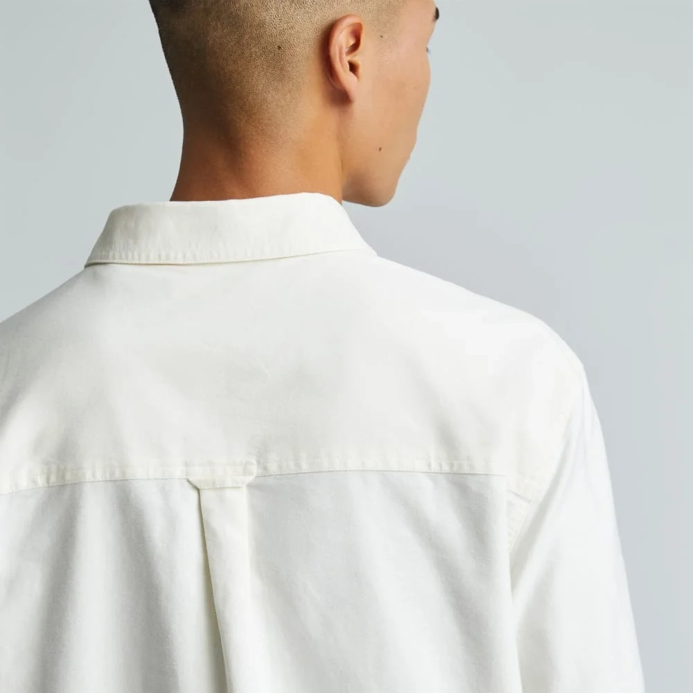 The Organic Oxford Relaxed Utility Shirt | Bone (2)