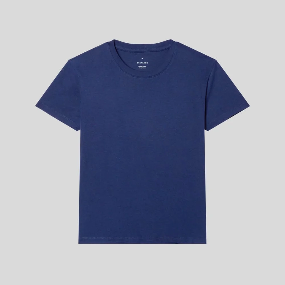 The Box-Cut Tee in Essential Cotton | Ocean Cavern | No Pocket (3)