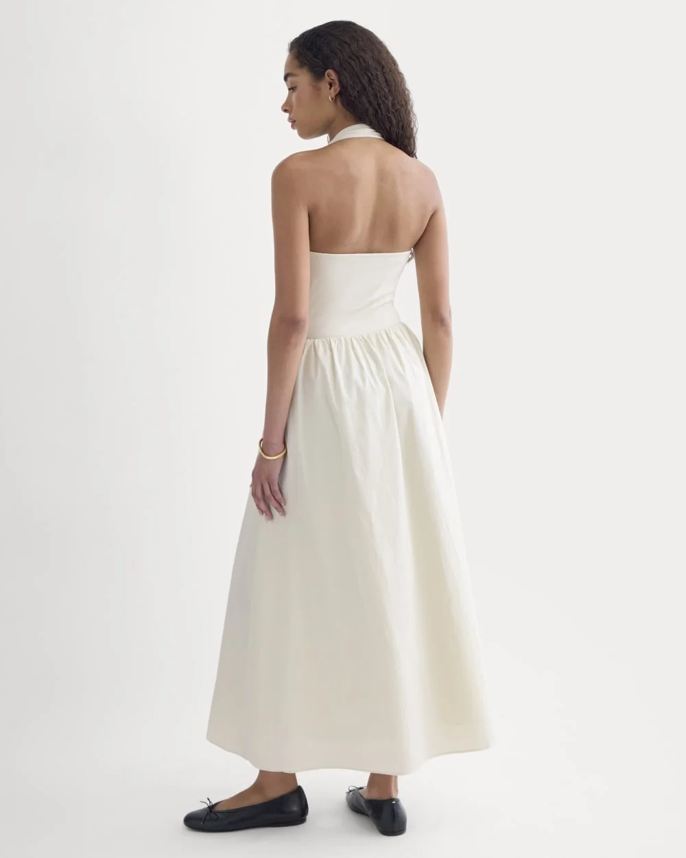 Halter Dress in Ultrasoft Cotton | Birch (2)