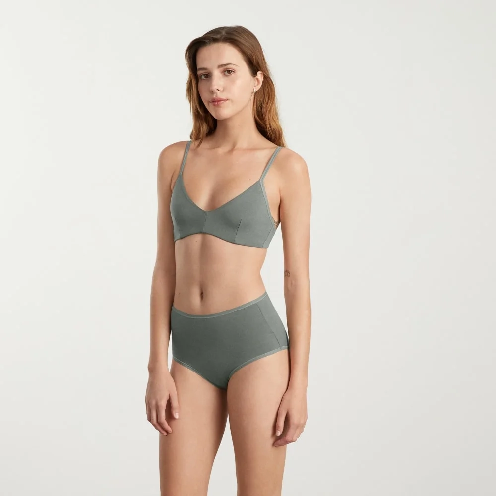 The Cotton High-Rise Hipster | Dark Sage (3)