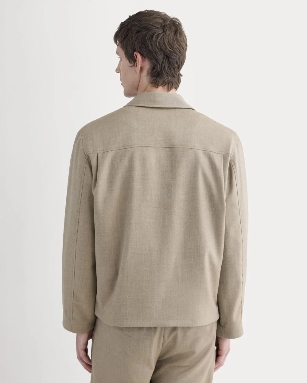 Tailored Zip Jacket | Light Taupe (2)