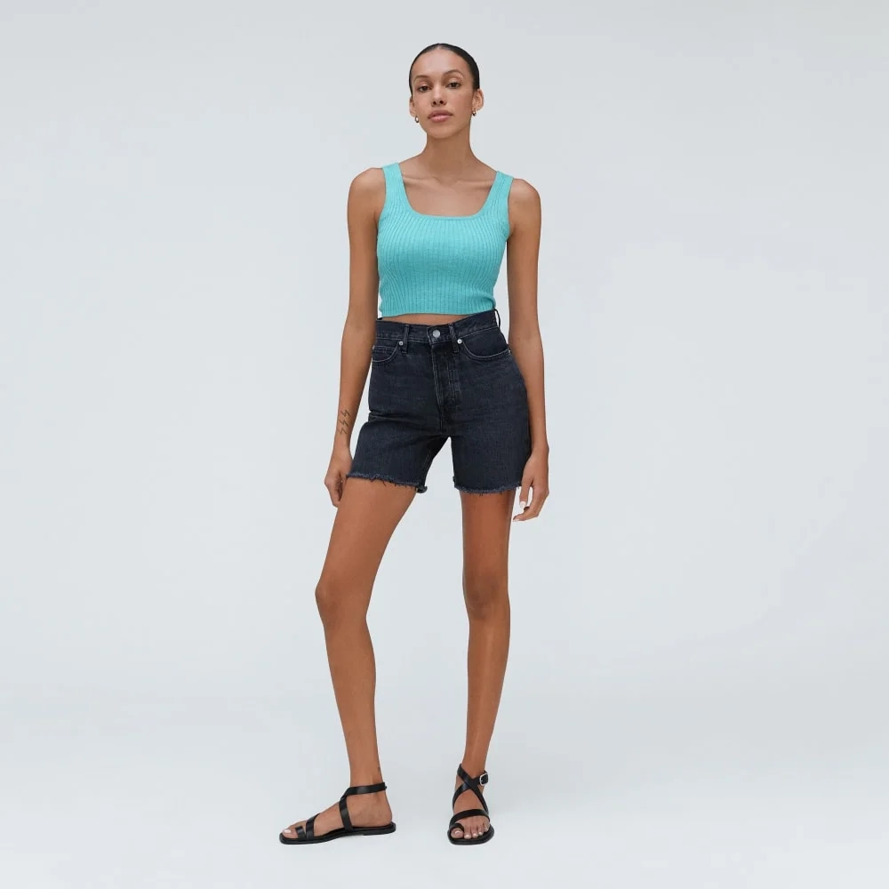 The Cotton-Merino Cami | Deep Turquoise (2)