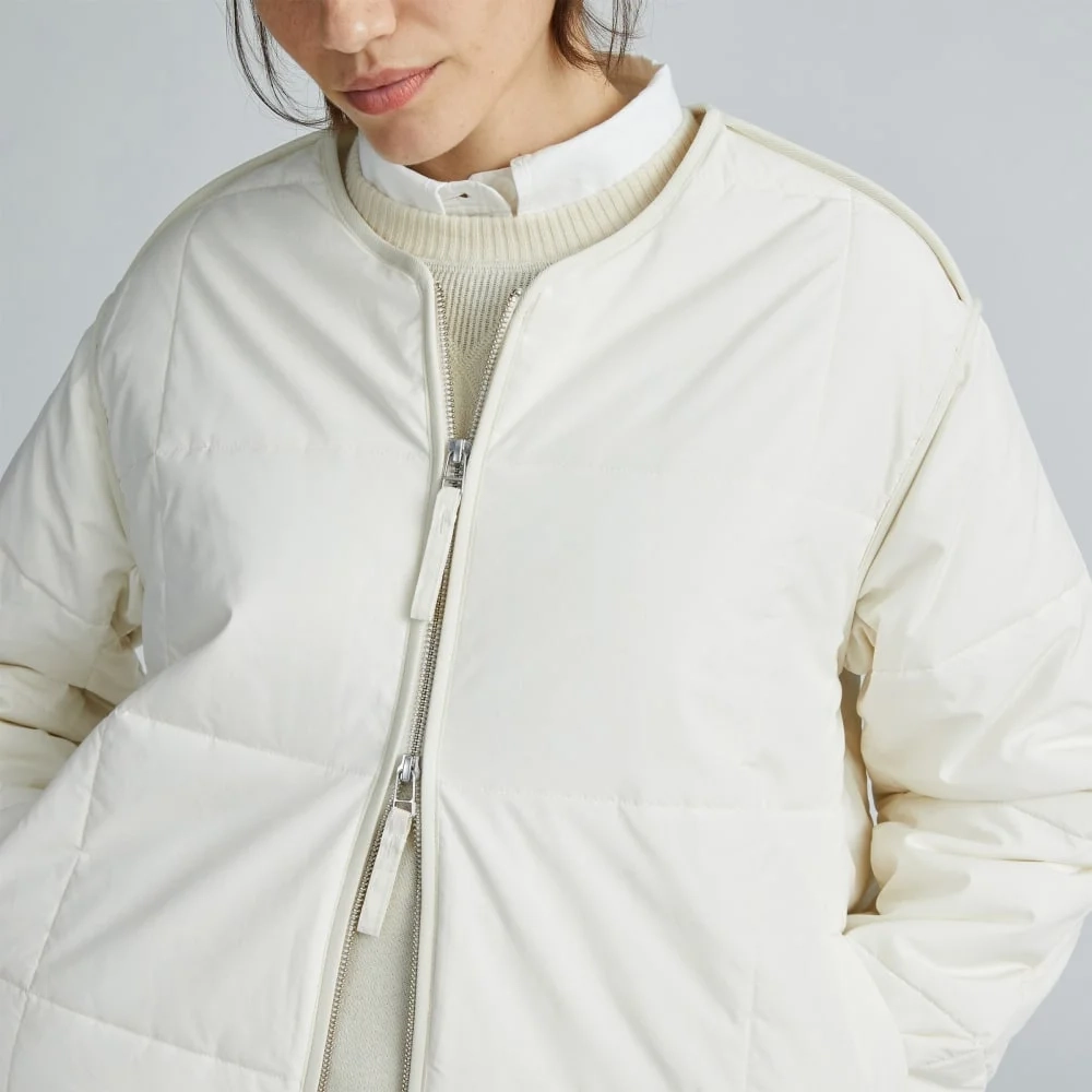 The Quilted Cotton Liner | Bone (2)